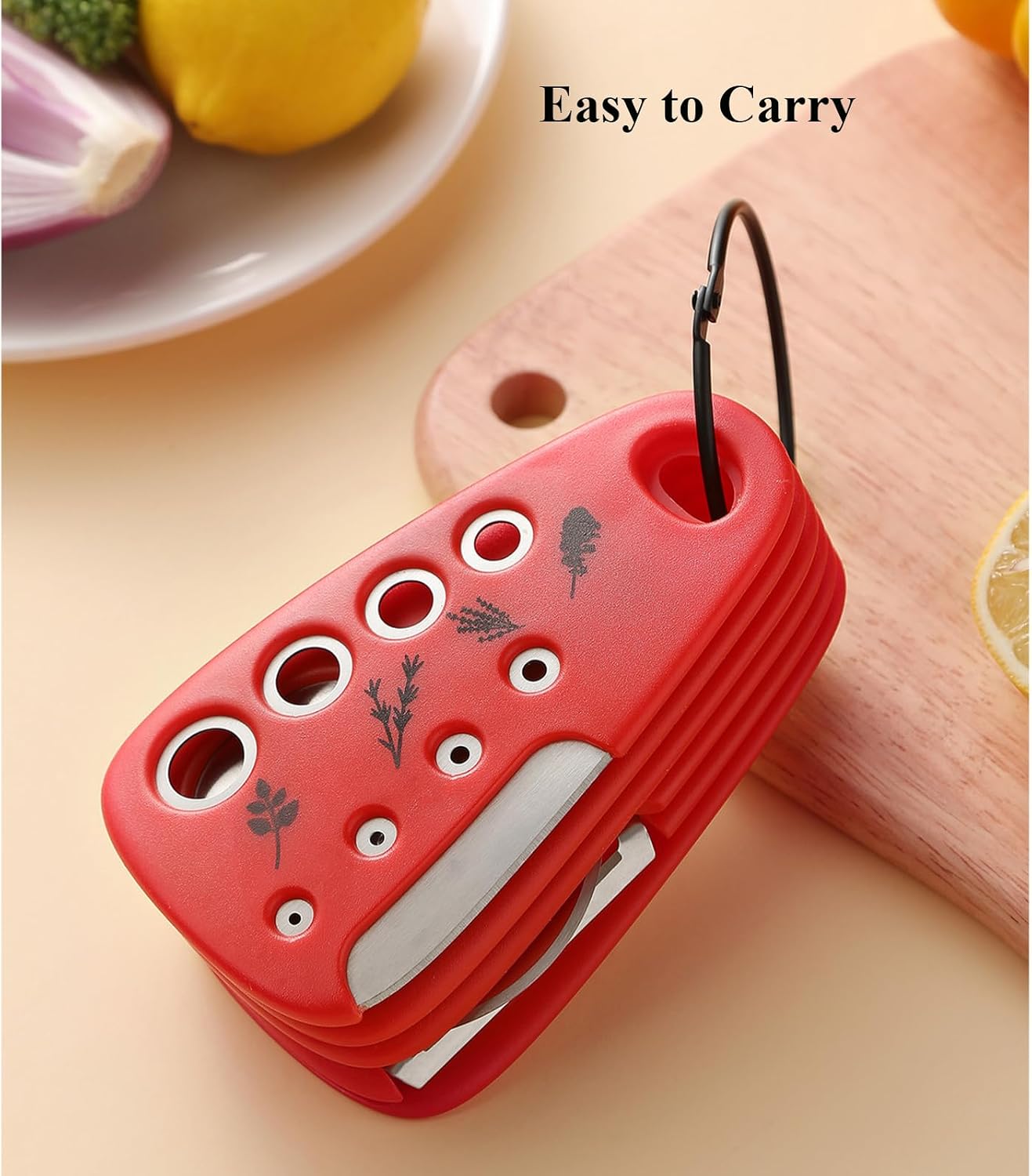 Kitchen Gadgets Set 6 Pieces, Space Saving Cooking Tools Kitchen Accessories-Garlic Grinder, Cheese Grater, Vegetable