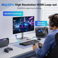 4K@30Hz Loop Out HDMI Capture Card for 2K 30FPS 1080P 60FPS USB 3.0 | 2K@30Hz Record for Video Capture Card for