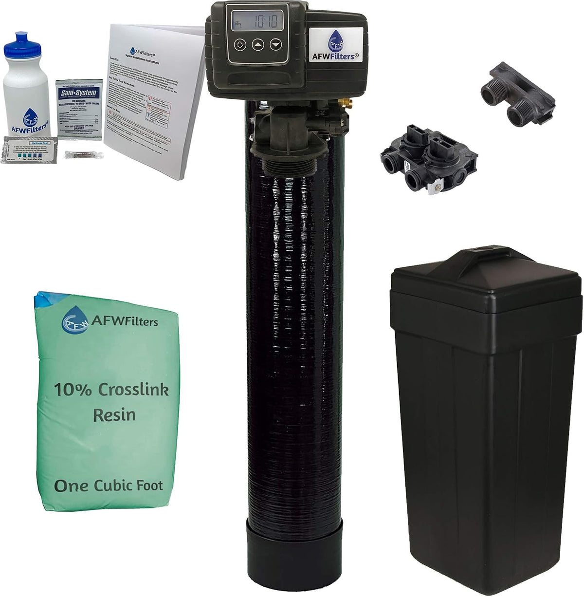 Fleck 5600sxt 32,000 WATER SOFTENER with 10% High Capacity Resin 3/4" Bypass