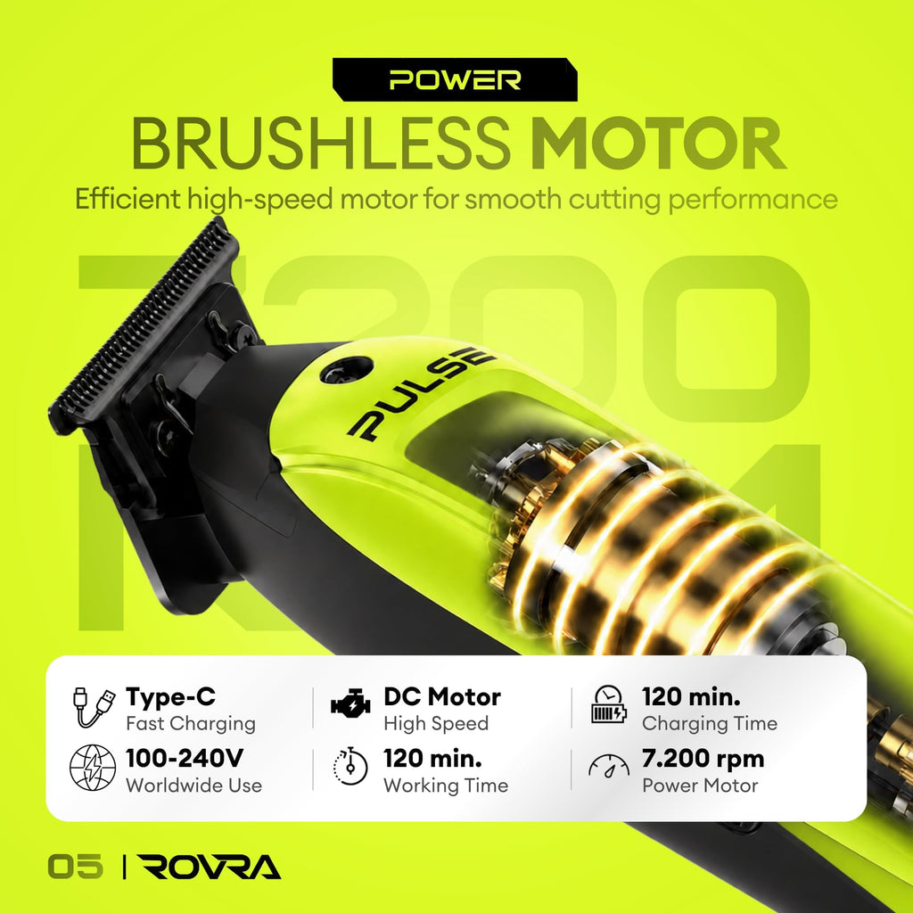 Cordless T-Blade Liner Trimmer for Men, Zero-Gap Line Up Outliner