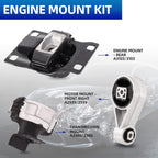 3-Piece Engine Motor Mount Set Compatible with 2005-2007 Focus 2.0L/2.3L