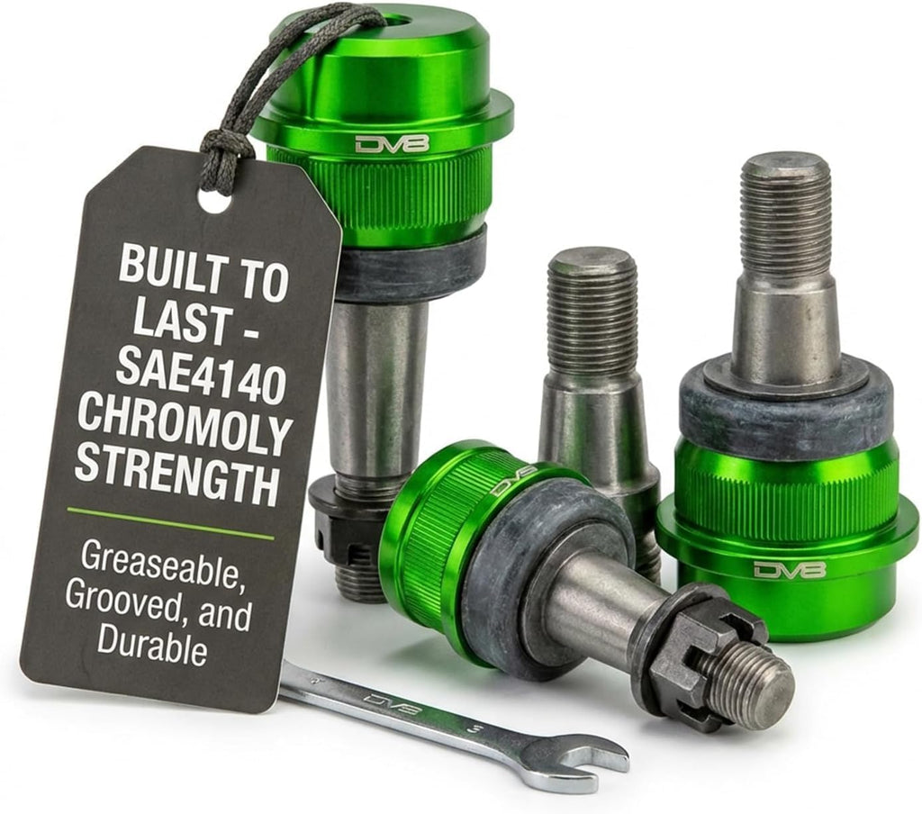 DV8 Upgraded Ball Joints for Jeep Wrangler JK 2007-2018 Front Upper & Lower