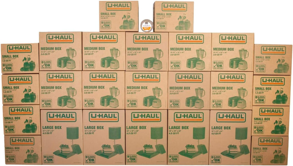 Moving Box Variety Pack 10 Small, 10 Medium, and 5 Large Boxes - Suitable for Moving, Packing, Shipping, and Storage