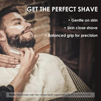 Straight Razor for Men, Edge Single Blade Shavette Shaving