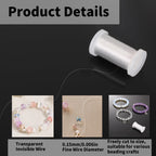 4 Rolls 200m 0.15mm Clear Invisible Nylon Sewing Threads