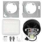 BKR60 Bathroom Exhaust Fan Motor and Grille Cover Kit Replacement