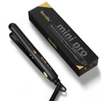 Mini Flat Iron for Short Hair, 1/2 Inch, Black