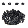 100Pcs M3 x 0.5mm Carbon Steel Hex Lock Nuts, Nylon Insert Self-Locking Nut