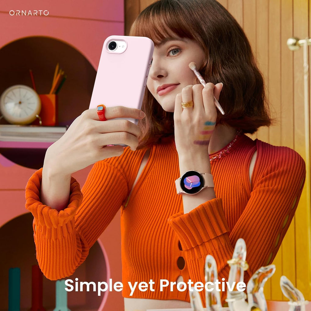 Compatible with iPhone 17e Case and for iPhone 16e Case 6.1", Liquid Silicone 3 Layers Full Covered Soft Gel Rubber