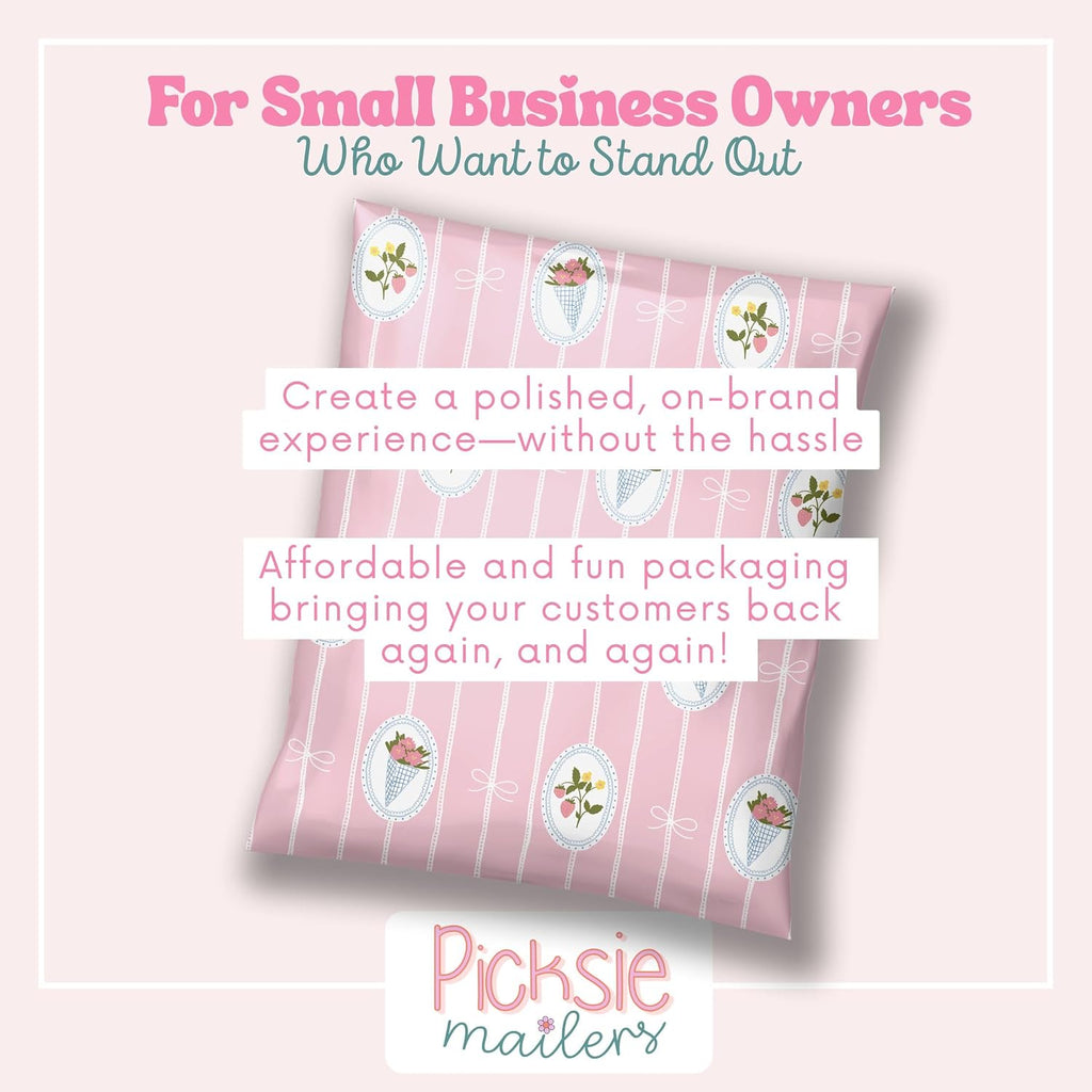 Shipping Bags Cute Pink Small Biz Packaging Poly Mailers