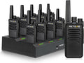 RT68 Walkie Talkies Long Range Rechargeable (10 Pack) with Charger | Rugged & Reliable Two-Way Radio For K-12 School