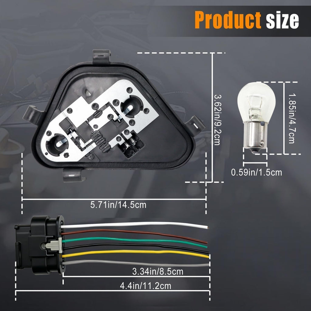 Rear Tail Light Lamp Holder Bracket Socket with Bulbs Harness Fit for BMW3