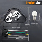 Rear Tail Light Lamp Holder Bracket Socket with Bulbs Harness Fit for BMW3