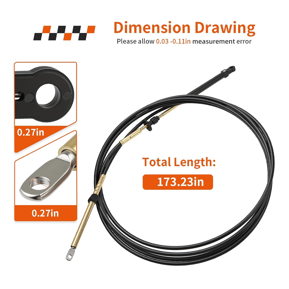14FT 2X Throttle Shift Remote Control Cable for Johnson Evinrude OMC BRP