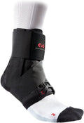 Lace-Up Ankle Brace for Men & Women, Ultralight Figure 8 Sprained Ankle Support with Side Stabilizers for Sports