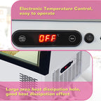 Commercial Ice Cream Dipping Cabinet(Small-6 Pans),Gelato Countertop Ice Cream Freezer Display with Led Light Clear