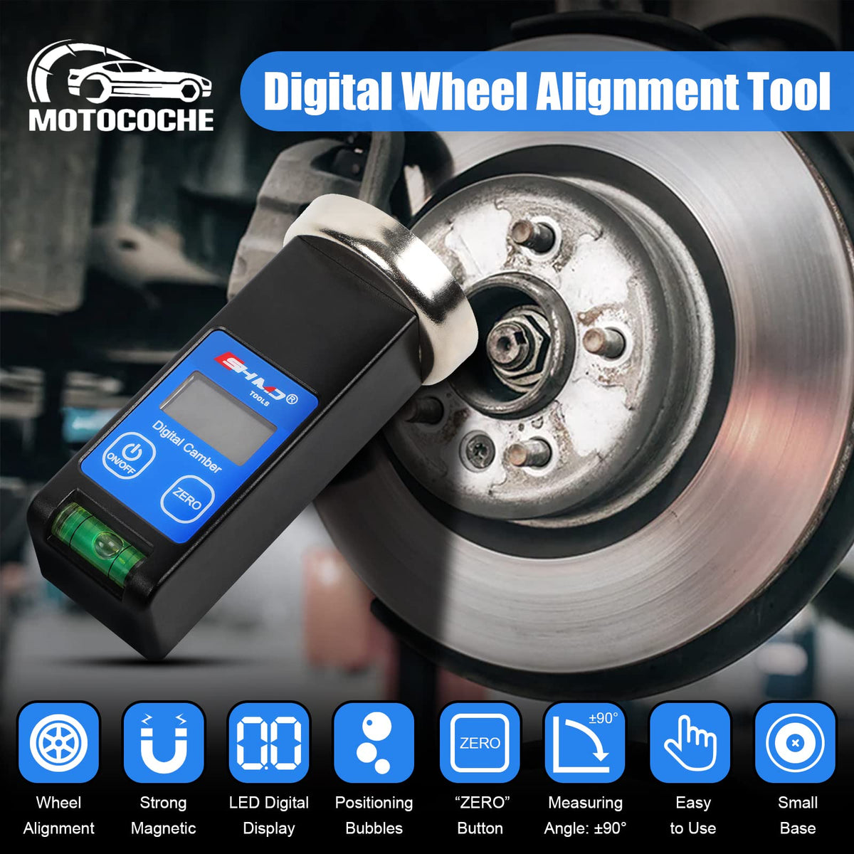 Digital Magnetic Camber Gauge Wheel Alignment Tool