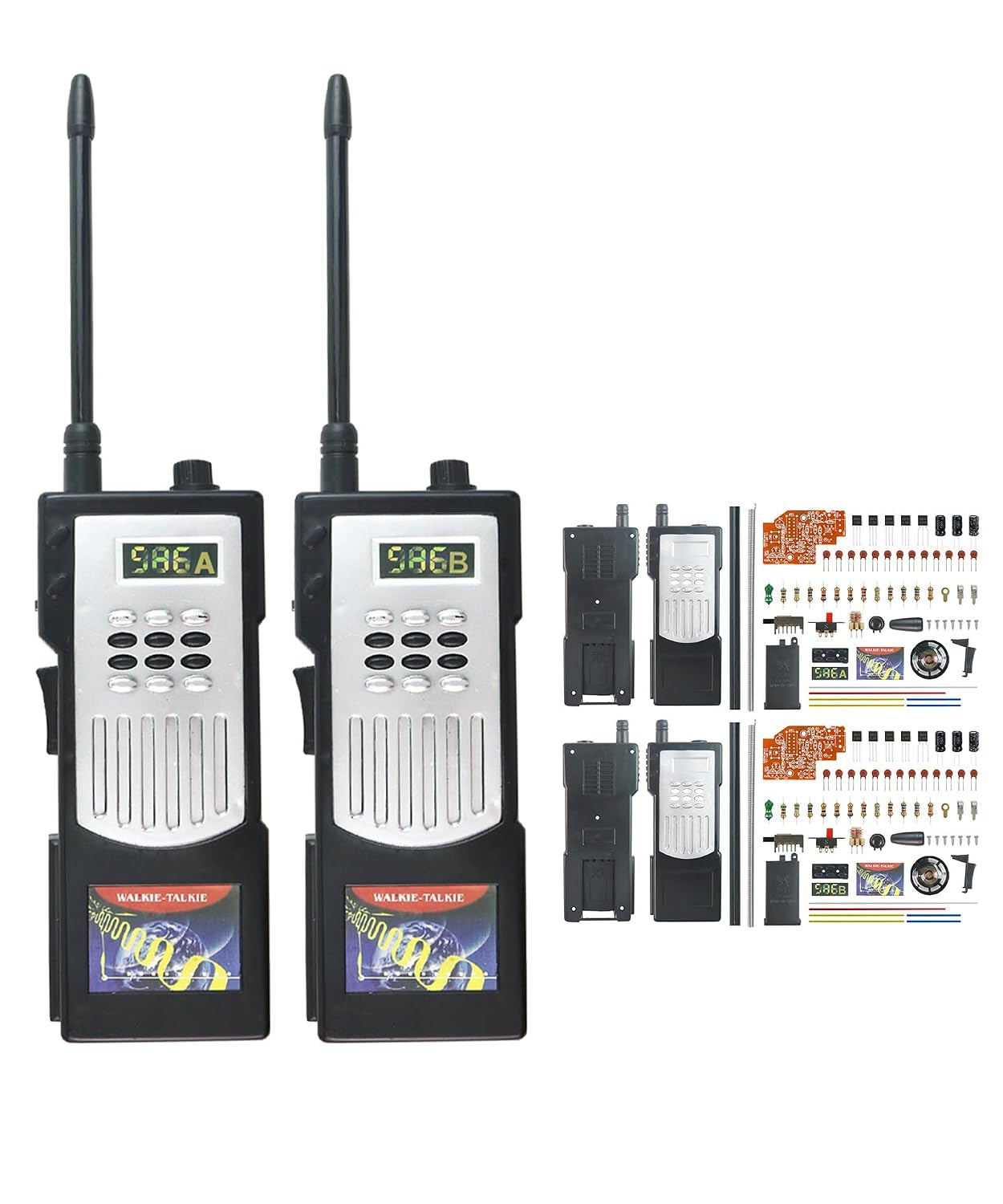 Soldering Practice Kit DIY Walkie-Talkie Interactive Game Plug-in Circuit Kit Electronics Projects Soldering Kit