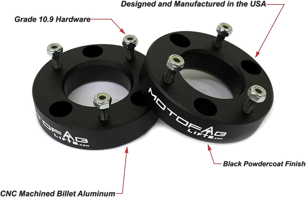 MotoFab Lifts F150-2 - 2 in Front Leveling Lift Kit That is compatible with F150
