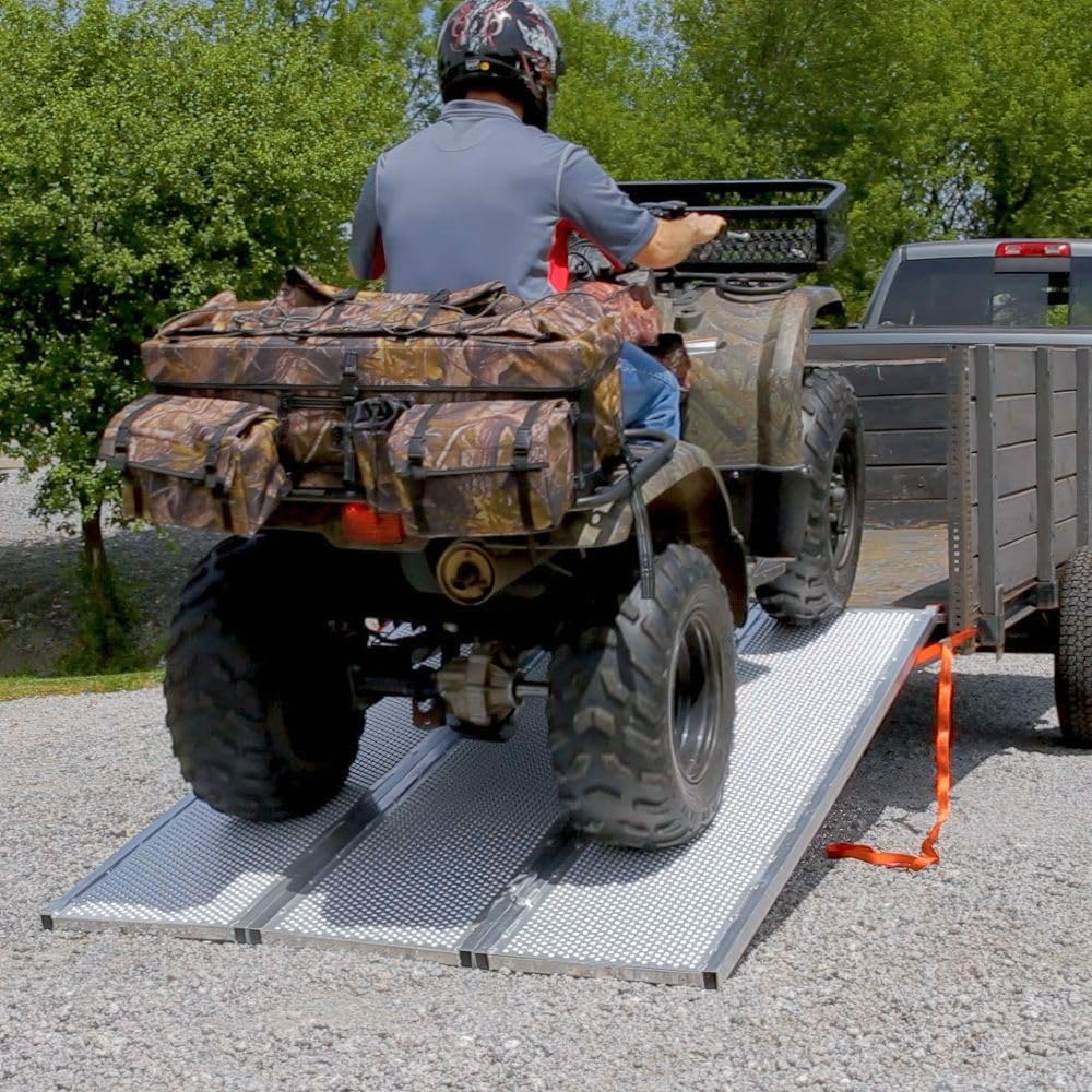 Plate-Style Aluminum Extra-Wide Tri-Fold ATV Ramp