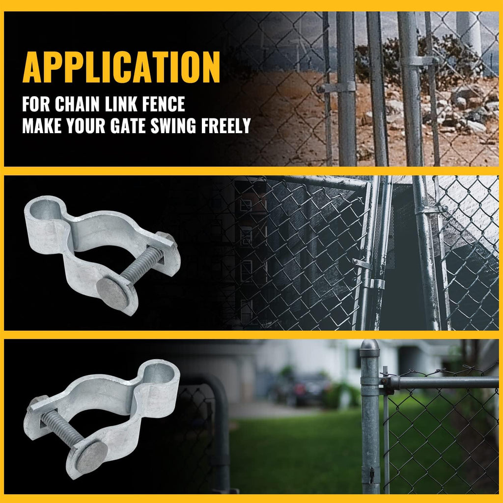 VIVIDA 1-3/8" Chain Link Fence Female Gate Hinge, Pipe Gate Hinge, 2 PCS