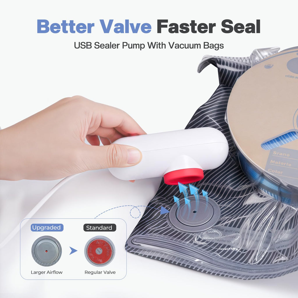 3D Printer Filament Storage Vacuum Bags with USB Pump, 30 Pack
