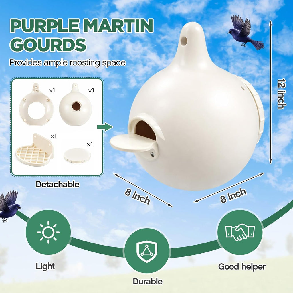 16 Pack Purple Martin Gourds,Martin House Gourds