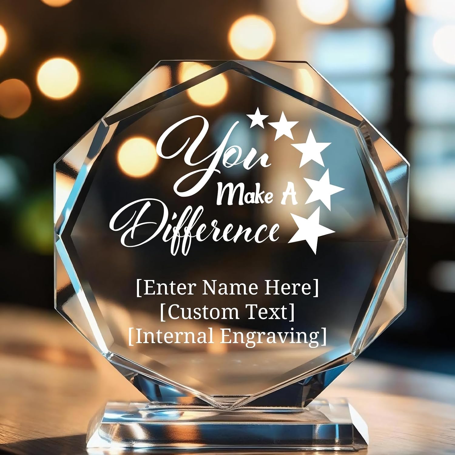 Custom Crystal Awards and Trophies – Personalized Engraved Glass Plaques for Employee Recognition, Appreciation