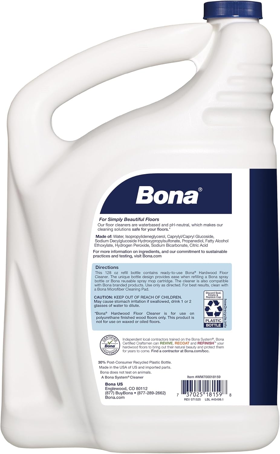 Hardwood Floor Cleaner Refill - 128 fl oz - Unscented