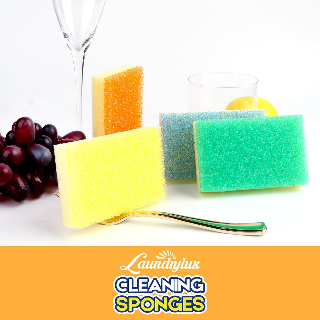Scrub Sponge, Dual-Sided Temperature-Responsive Scrubber