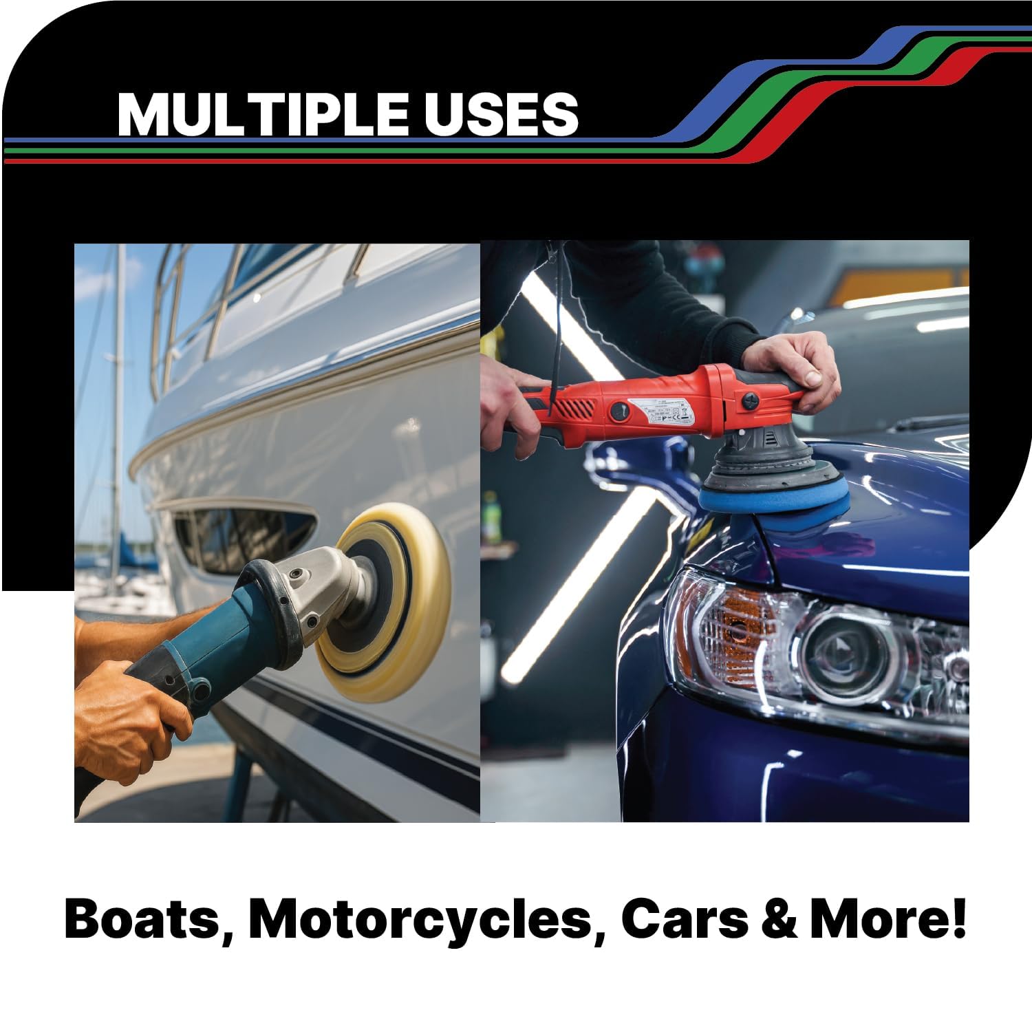 Paint Correction Compounds Step 1, 2, 3, Swirl Remover 8oz Kits, with a Towel, Silicone-Free, Clear Coat Safe Scratch