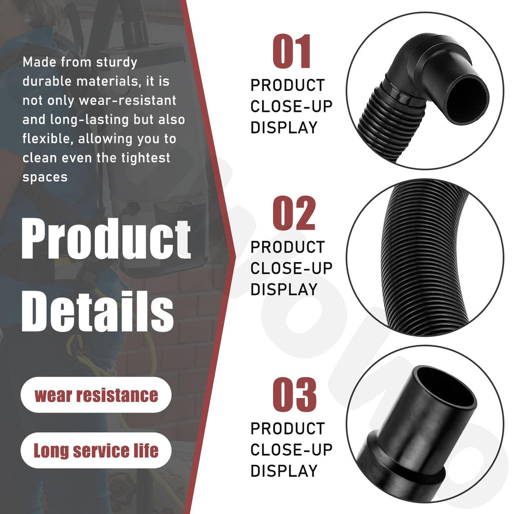 103048 Static-Dissipating Backpack Vacuum Hose for ProTeam Vacuum Hose