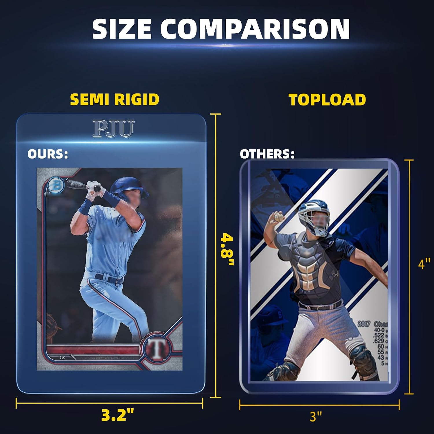 100ct Semi Rigid Card Holders & 100ct Card Sleeves for PSA Graded Cards | PSA, SGC, BGS, CSG Graded Card Submissions