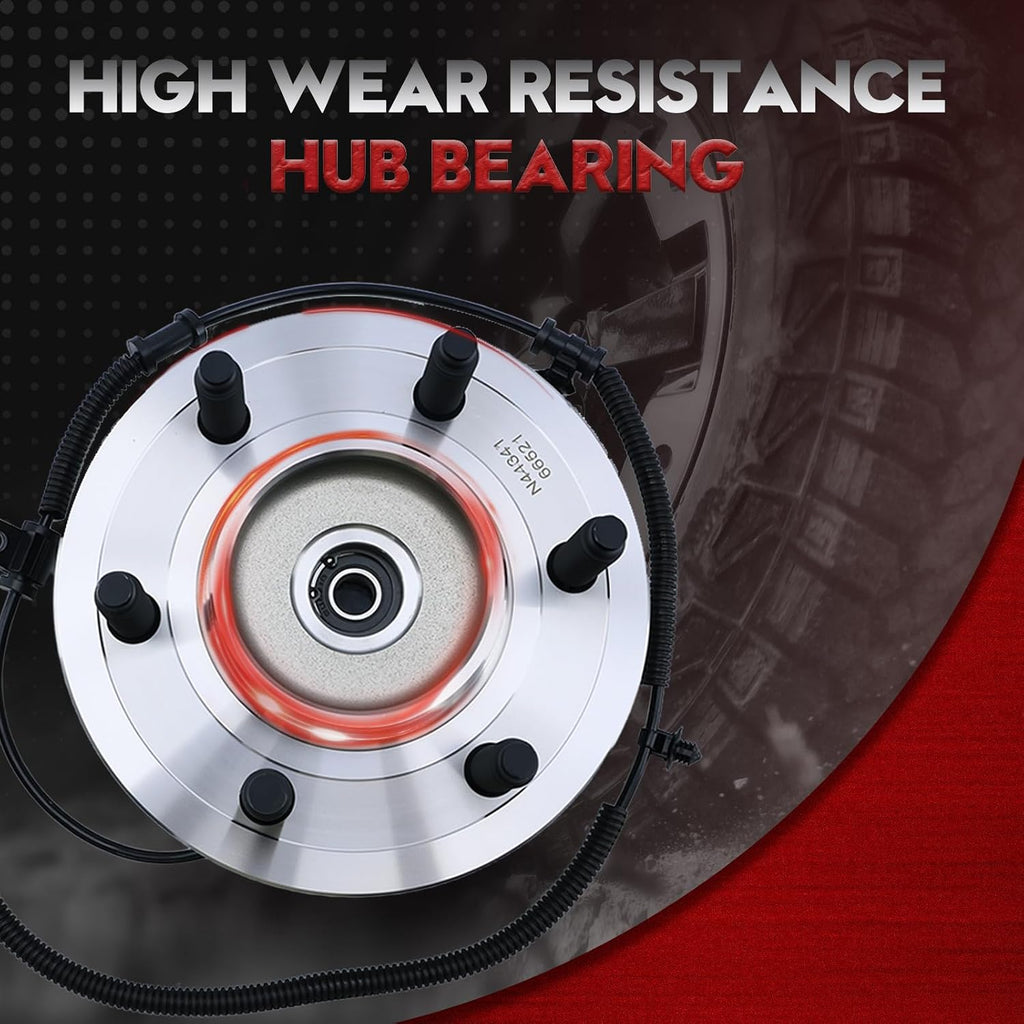 Front Wheel Hub 4WD for Ford F-150 2011-2014, Expedition 11-14, W/ABS 6-Lug