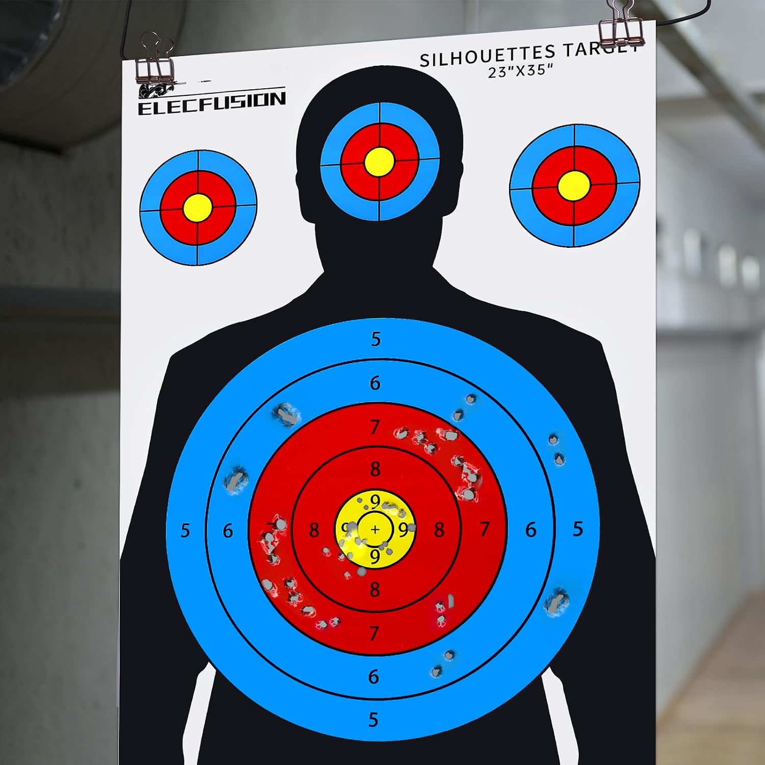 Silhouette Shooting Targets, 23X35 inch Paper Targets for Shooting Range, Suitable for Indoor/Outdoor Range Use with