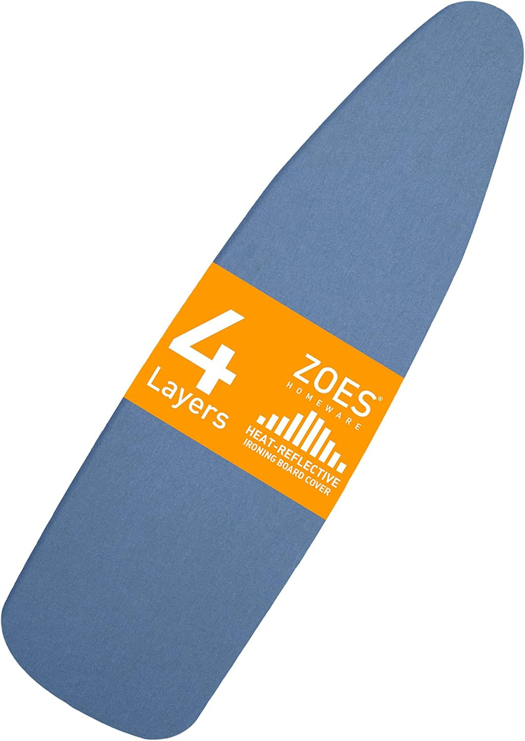 Ironing Board Cover and Pad | 100% Cotton Cover with Padding Standard Size with Aluminum Coating | Heat-Reflective