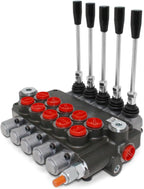 Monoblock Hydraulic Directional Control Valve, 5 Spool, 21 GPM, SAE Ports