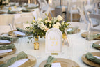 Gold Table Number Holders, Metal Place Card Stands & Picture Holders