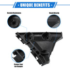 VekAuto 1 Pair Bumper Mounting Support Bracket Compatible for Toyota Camry 2007-2011, Left Right Bumper Retainer Set Plastic Black