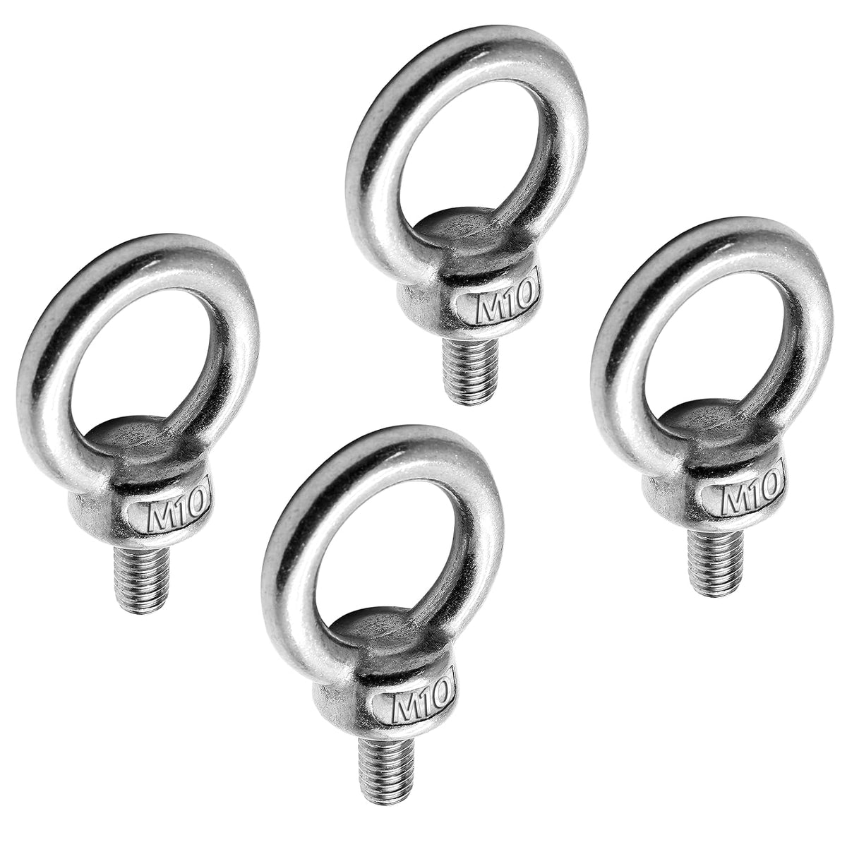 M10 Eye Bolt, 4pcs, Machinery Shoulder Lifting Ring