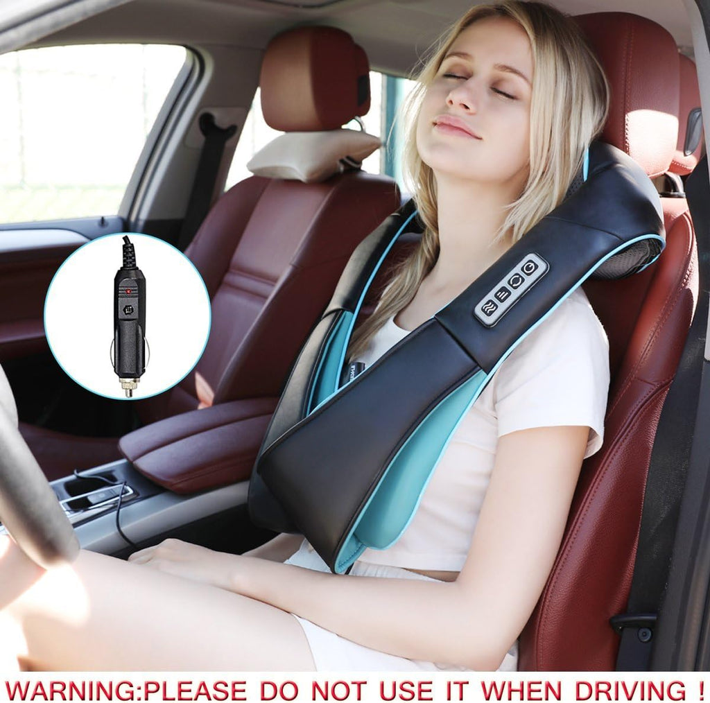Fathers Day Dad Gifts, Shiatsu Back Shoulder and Neck Massager with Heat, Electric Deep Tissue 4D Kneading Massage