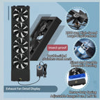 37.5-39.4 Inch Vertical Window Fan For Sliding Windows