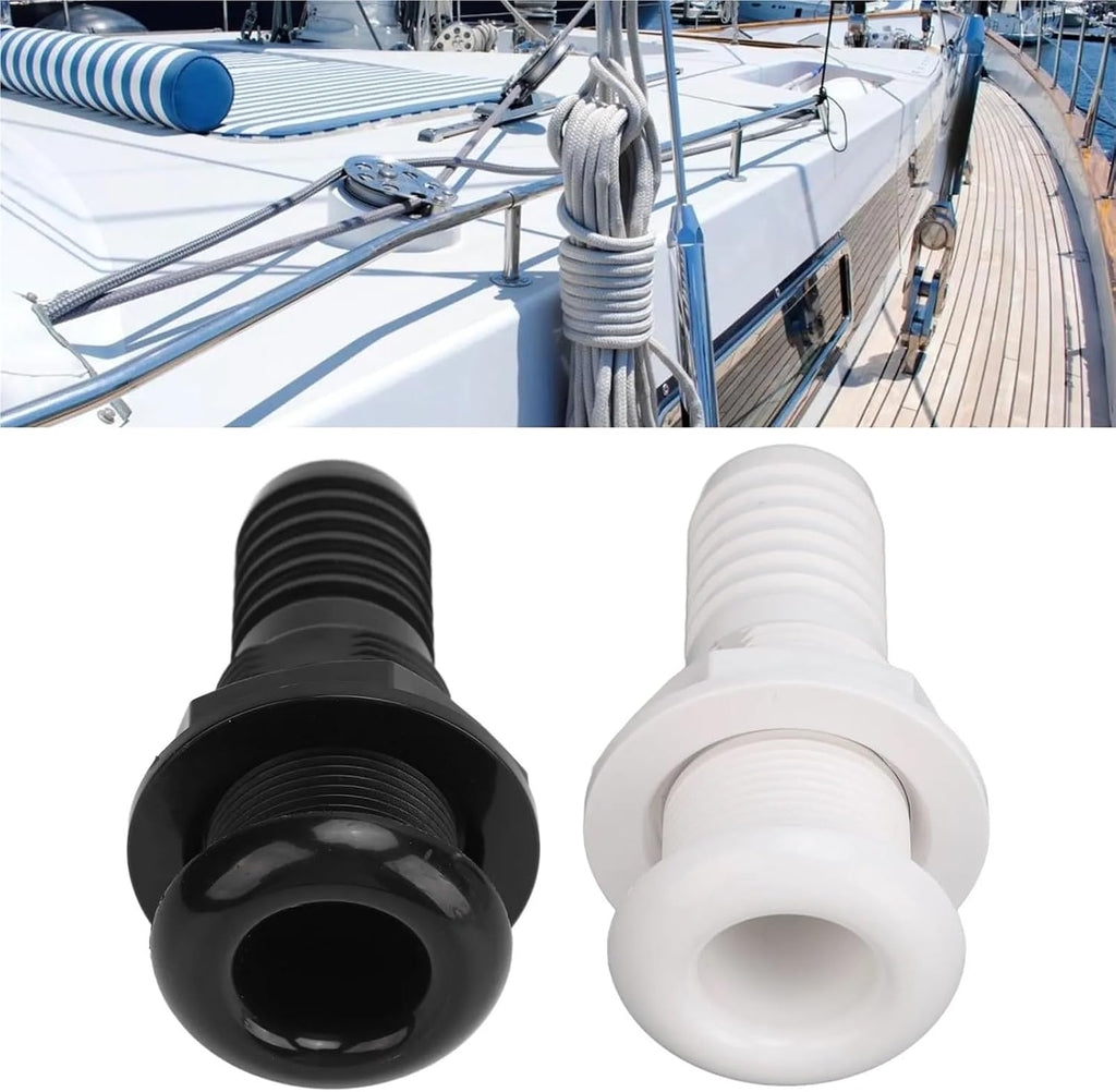 29mm Boat Through-Hull Connector, High Efficiency Bilge Pump Drain Outlet for Yachts & RV