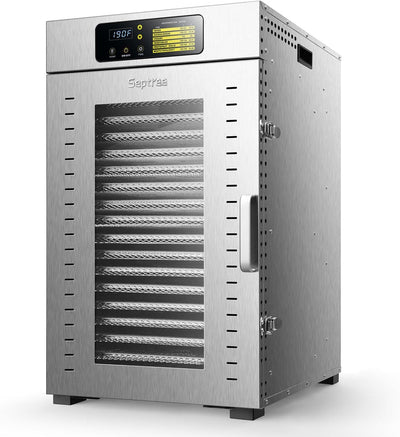 Commercial Food Dehydrator 18 Trays, 2000W Large Capacity 34.42ft² Food Dryer Machine for Jerky, Meat, Fruit, Herbs