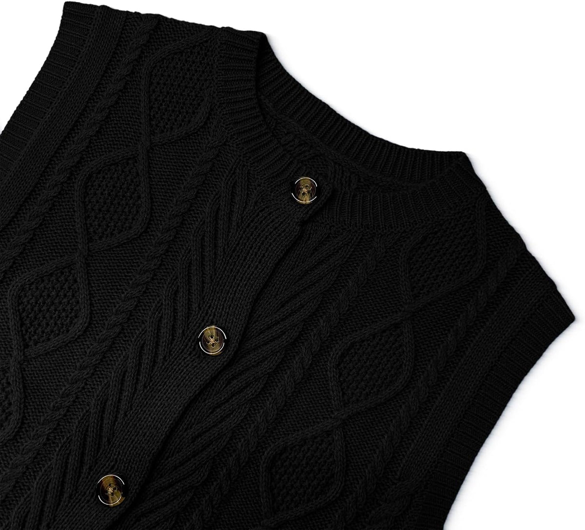 Kid Girls Sweater Vest Sleeveless Button Down Knit Cardigan School Uniform Sweater Vest Top 5-13Y