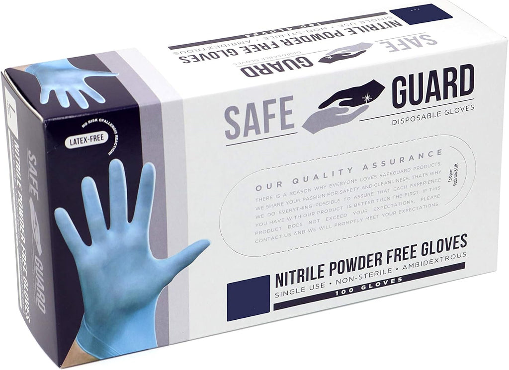 Nitrile Disposable Gloves, 100 Count