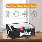 Dog Toy Basket, Storage Bin, Collapsible Box for Pet Accessories