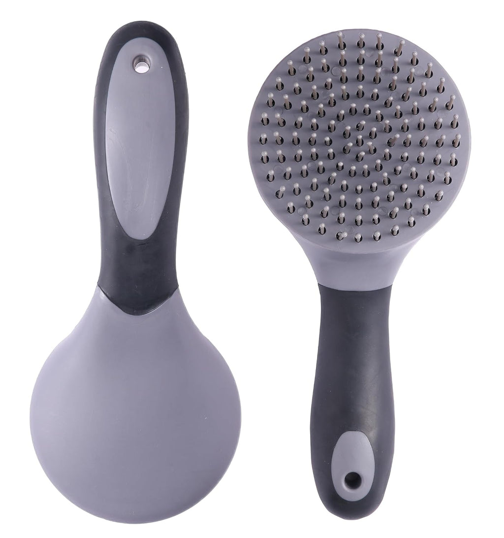 Equine Mane & Tail Combs Horse Brush Shedding Brush Grooming Tool for Horse (Gray)
