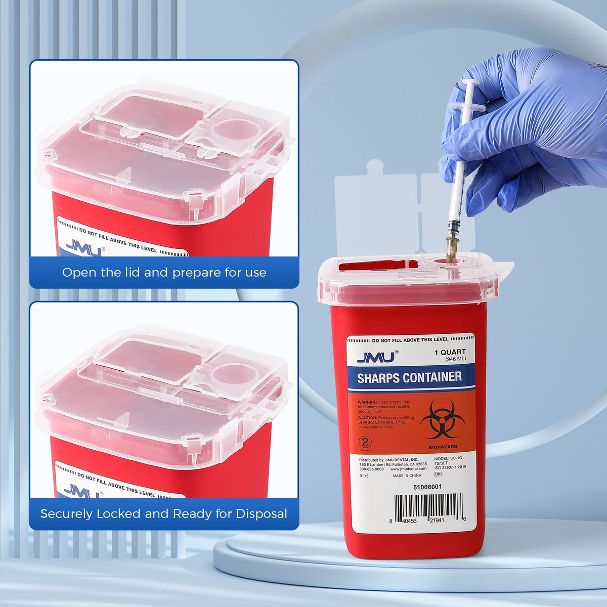 1 Quart Sharps Container 5 Packs