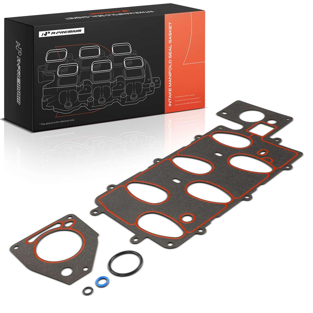 A-Premium Upper Fuel Injection Plenum Gasket Set Compatible with Chevrolet
